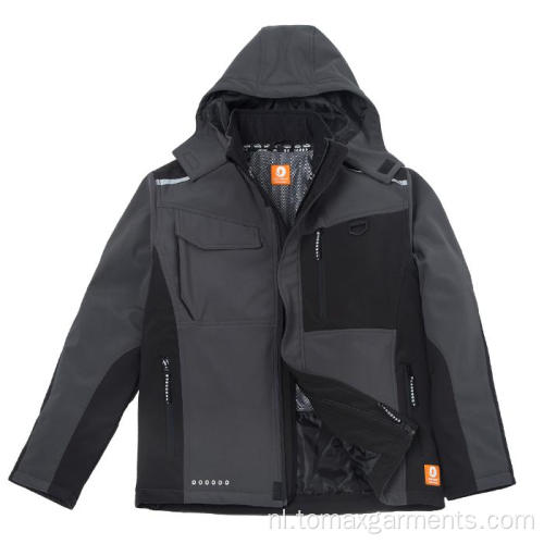 Waterafstotende winddichte en ademende Softshell jas